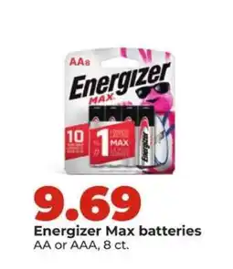 Hy-Vee Energizer Max Batteries offer