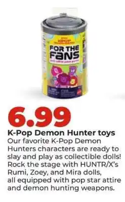 Hy-Vee K-Pop Demon Hunter toys offer