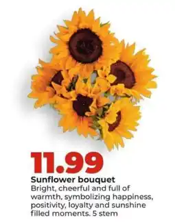 Hy-Vee Sunflower Bouquet offer