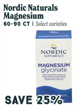 Market of Choice Nordic Naturals magnesium glycinate offer