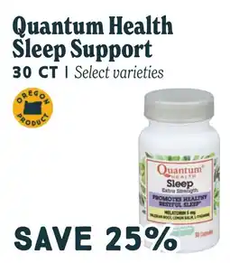 Market of Choice Quantum Health Sleep Support offer