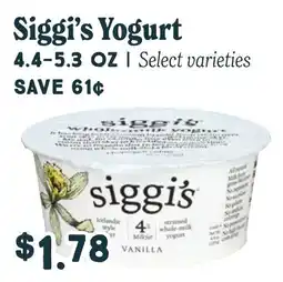 Market of Choice Siggi's Yogurt offer