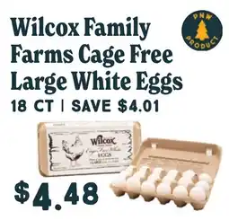 Market of Choice Wilcox Family Farms Cage Free Large White Eggs offer