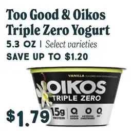 Market of Choice Too Good & Oikos Triple Zero Yogurt offer