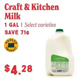 Market of Choice Craft & Kitchen Milk offer