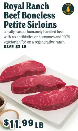 Market of Choice Royal Ranch Beef Boneless Petite Sirloins offer