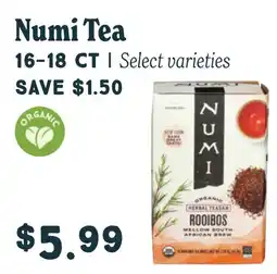 Market of Choice Numi Tea offer