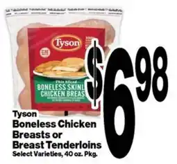 Super Saver Tyson Boneless Chicken Breasts or Breast Tenderloins offer