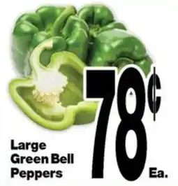 Super Saver Large Green Bell Peppers offer