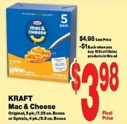 Super Saver Kraft Mac & Cheese offer