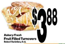 Super Saver Bakery Fresh Fruit Filled Turnovers offer