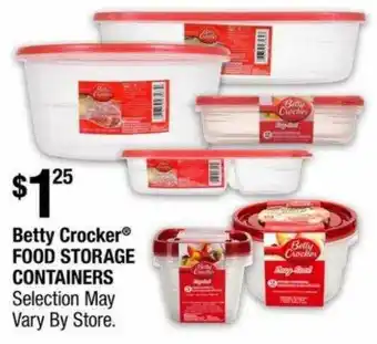 Betty Crocker Food Storage Containers