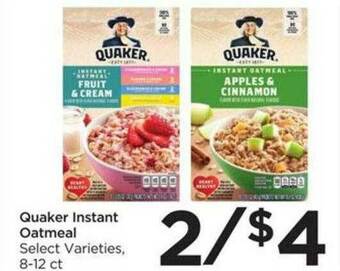 Food 4 Less Quaker Instant Oatmeal offer