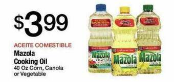 Jons International Mazola Cooking Oil offer