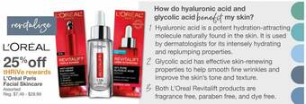 Kinney Drugs L'Oréal Paris Facial Skincare offer