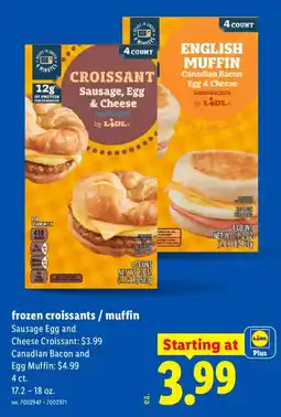 Lidl Lidl frozen croissants / muffin offer