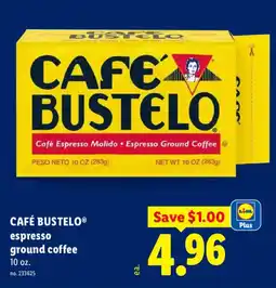 Lidl Cafe Bustelo espresso ground coffee offer