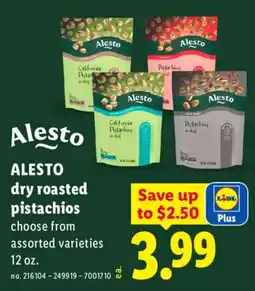 Lidl Alesto dry roasted pistachios offer