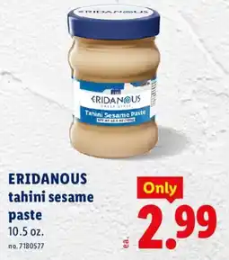 Lidl Eridanous tahini sesame paste offer