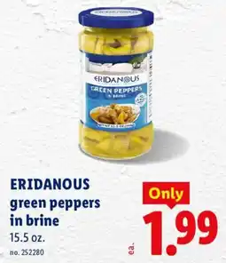 Lidl Eridanous green peppers in brine offer
