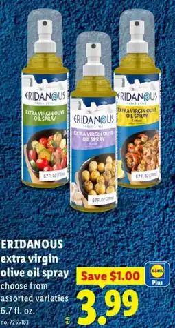 Lidl Eridanous extra virgin olive oil spray offer