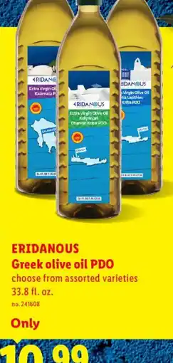 Lidl Eridanous Greek olive oil PDO offer
