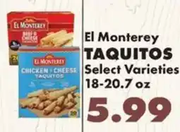 Sullivan's Foods El Monterey taquitos offer
