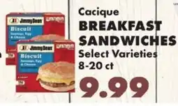 Sullivan's Foods Jimmy Dean breakfast sandwiches offer