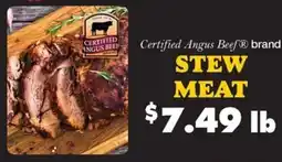 Sullivan's Foods Certified Angus Beef brand stew meat offer