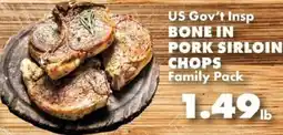 Sullivan's Foods Us Gov't Insp Bone In Pork Sirloin Chops offer