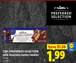 Lidl Lidl preferred selection milk chocolate butter cookies offer