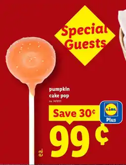 Lidl Lidl pumpkin cake pop offer