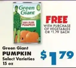 Sullivan's Foods Green Giant pumpkin offer