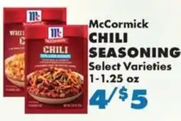 Sullivan's Foods McCormick chili seasoning offer