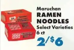 Sullivan's Foods Maruchan ramen noodles offer