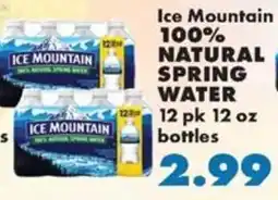 Sullivan's Foods Ice Mountain natural spring water offer