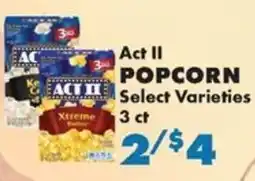 Sullivan's Foods Act II Popcorn offer