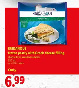 Lidl Eridanous frozen pastry with Greek cheese filling offer