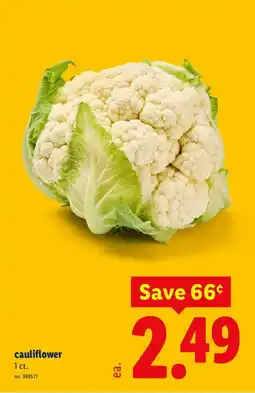 Lidl cauliflower offer