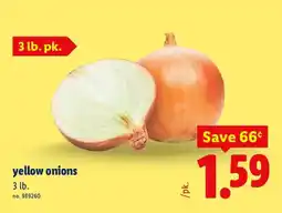 Lidl yellow onions offer
