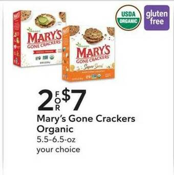 Publix Mary's Gone Crackers Organic offer