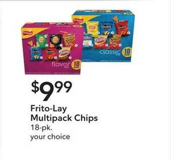 Publix Frito-lay Multipack Chips offer