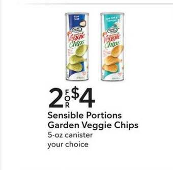 Publix Sensible Portions Garden Veggie Chips offer