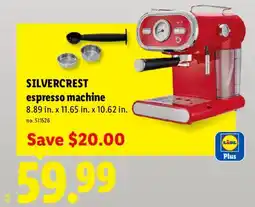 Lidl Silvercrest espresso machine offer