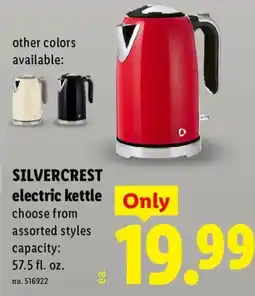 Lidl Silvercrest electric kettle offer