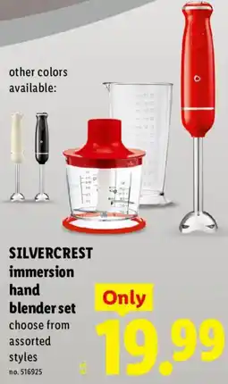 Lidl Silvercrest immersion hand blender set offer