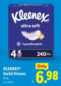 Lidl Kleenex facial tissues offer