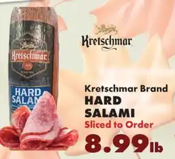 Sullivan's Foods Kretschmar Brand Hard Salami offer