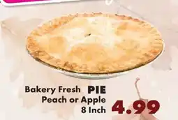Sullivan's Foods Bakery Fresh Pie Peach or Apple offer