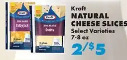 Sullivan's Foods Kraft natural cheese slices offer